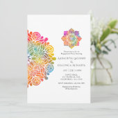 Invitation Rainbow Mandala (Debout devant)
