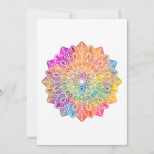 Invitation Rainbow Mandala (Dos)