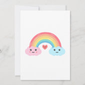 Invitation Rainbow Miracle Baby Shower (Dos)