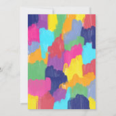 Invitation Rainbow Motor Scooter Fête cyclable (Dos)