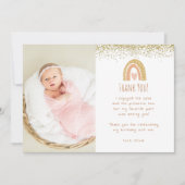 Invitation Rainbow Onederday Photo Merci (Devant)