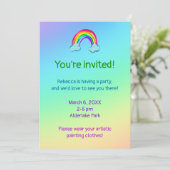 Invitation Rainbow Party (Debout devant)