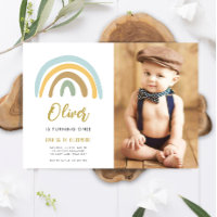 Rainbow Pastel Boho Muet Blue Boy Premier annivers