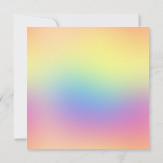 Invitation Rainbow Pastel Sparkle Diamond Mariage (Dos)