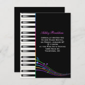 Invitation Rainbow Piano Considérant (Devant / Derrière)