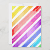 Invitation Rainbow Popsicle Ice Cream Camion Anniversaire (Dos)