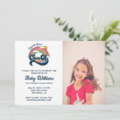 Invitation Rainbow Retro Class of 2024 Graduation 2 Photo (Debout devant)