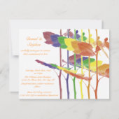 Invitation Rainbow Rose (Dos)