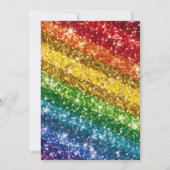 Invitation Rainbow Sequin Glitter 67 St Patrick Birthday (Dos)