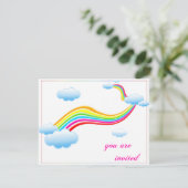 Invitation Rainbow Slide Party (Debout devant)
