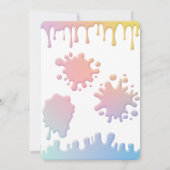 Invitation Rainbow slime party (Dos)