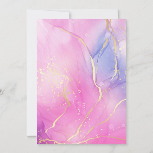 Invitation Rainbow Sparkle Parties scintillant 2e fête d'anni (Dos)