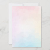 Invitation Rainbow Sprinkle Anniversaire de enfant Party (Dos)