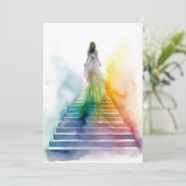 Invitation Rainbow Stairs Femme Sortant (Debout devant)