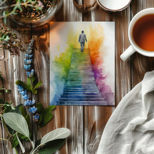 Invitation Rainbow Stairs Homme Sortant
