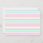 Invitation Rainbow & Stars moderne 'ONE' 1er anniversaire fêt (Dos)