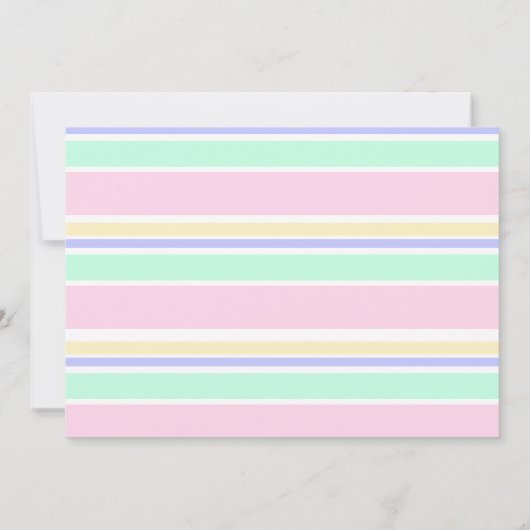 Invitation Rainbow & Stars moderne 'ONE' 1er anniversaire fêt (Dos)