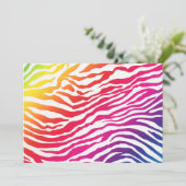 Invitation Rainbow Stripes (Debout devant)