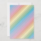 Invitation Rainbow Sunshine Genre Baby shower neutre (Dos)