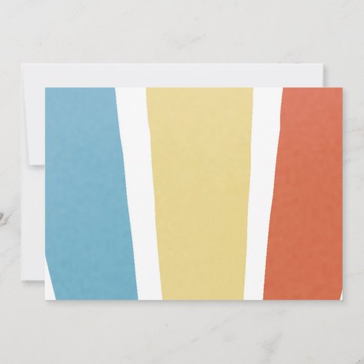 Invitation Rainbow Sunshine Premier voyage autour du soleil P (Dos)