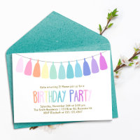 Rainbow Tassel Garland fête d'anniversaire