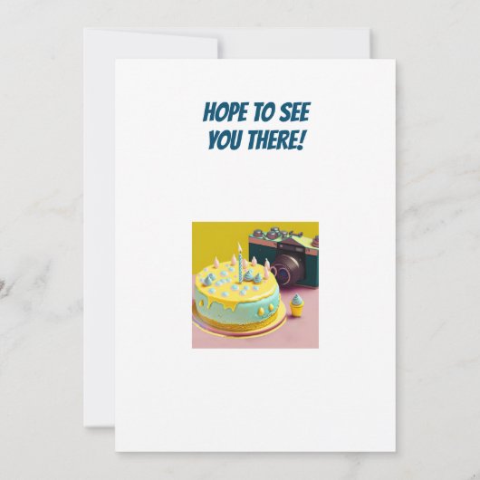 Invitation Rainbow Thème Anniversaire (Dos)