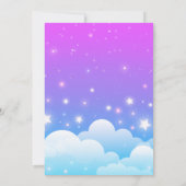 Invitation Rainbow Unicorn 1 st Birthday Party Girl (Dos)