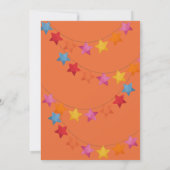 Invitation Rainbow Unicorn, Ballons & Bannière Anniversaire (Dos)