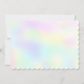 Invitation Rainbow Unicorn & Dinosaur Friends Anniversaire Pa (Dos)