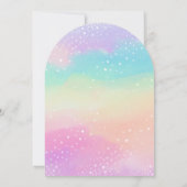 Invitation Rainbow Unicorn Girl Magical Birthday Party (Dos)