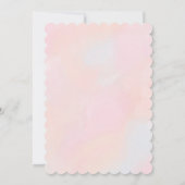 Invitation Rainbow Unicorn & Princess Castle Fairy Tale Thème (Dos)