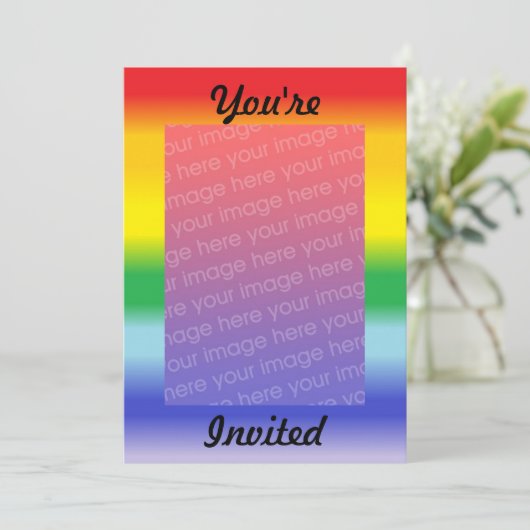 Invitation Rainbow v1 (Debout devant)