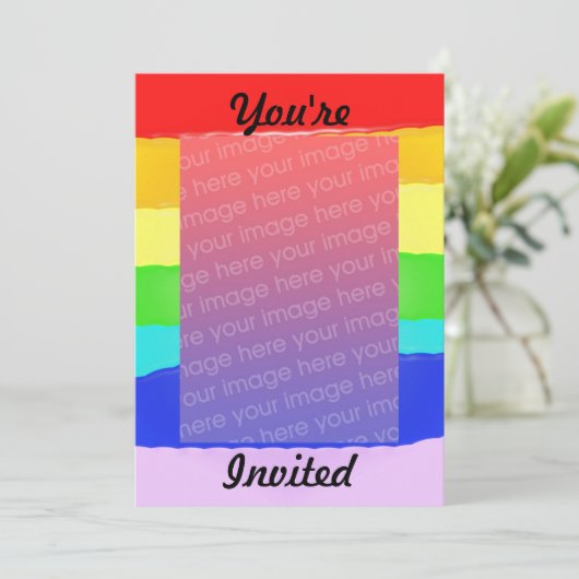 Invitation Rainbow v2 (Debout devant)