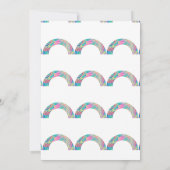 Invitation Rainbows multicolores Thunder_Cove (Dos)