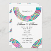 Invitation Rainbows multicolores Thunder_Cove (Devant / Derrière)