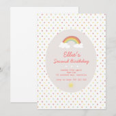 Invitation Rainbows & Sunshine (Devant / Derrière)