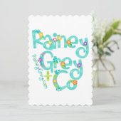 Invitation RAINEY GRAY + CO [logo 6] (Debout devant)
