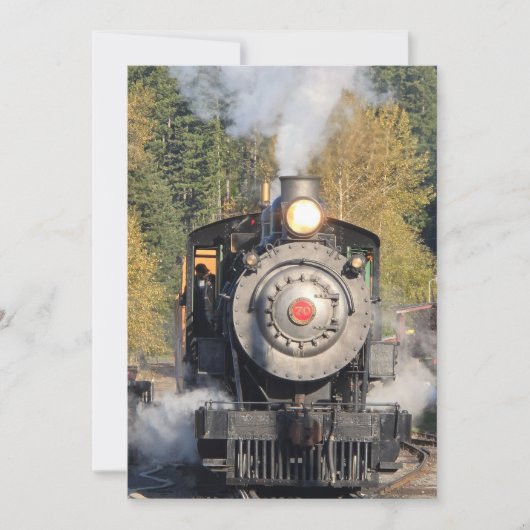 Invitation rainier train (Devant)