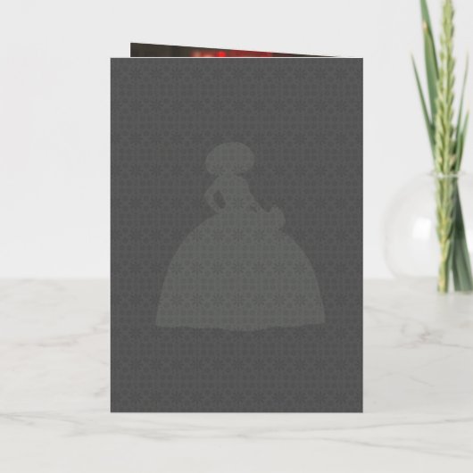 Invitation Rainy Day Blue Charro Silhouette Quinceanera (Dos)