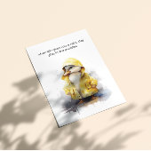 Invitation Rainy Day, imperméable jaune canard personnalisabl