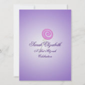 Invitation Raisin Bat mitzvah sucré (Dos)