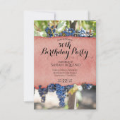 Invitation Raisins de lessive d'aquarelle 50e anniversaire (Devant)