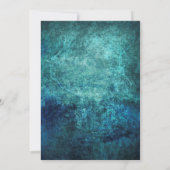 Invitation Raisins rose turquoise fête d'anniversaire (Dos)