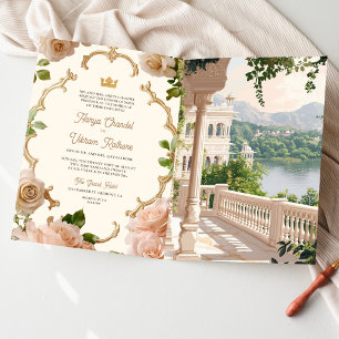 Invitation Rajasthan Royal Lake Palace Mariage Indien Code QR