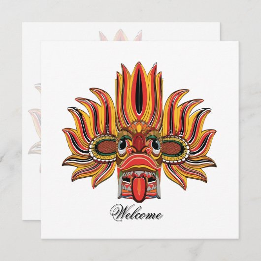 Invitation Raksha (Devant / Derrière)