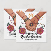 Invitation Raksha Bandhan (Devant / Derrière)