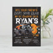 Invitation Rallye Camion Enfants Monster 3e fête d'anniversai (Debout devant)