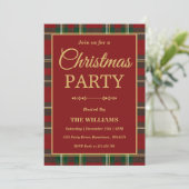 Invitation Ralph Lauren Tartan Plaid Christmas Party (Debout devant)