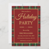 Invitation Ralph Lauren Tartan Plaid Holiday Party (Devant)