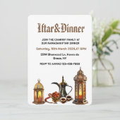 Invitation Ramadan Kareem 2025 Soirée de dîner Iftar (Debout devant)